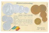 2196 - COINS CAROL I, Romania - old postcard - unused, Necirculata, Printata