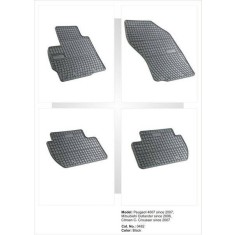 Covorase Presuri interior cauciuc Premium dedicate Mitsubishi Outlander 2 2006-2012
