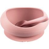 Cumpara ieftin Zopa Silicone Tableware Set serviciu de masă pentru copii Old Pink 1 buc