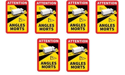 Stiker Autocolant camion indicator unghi mort 6 bucati / set &amp;reg; ALM foto