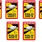 Stiker Autocolant camion indicator unghi mort 6 bucati / set &reg; ALM