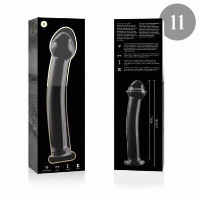 NEBULA SERIES BY IBIZA - MODEL 11 DILDO BOROSILICATE GLASS CLEAR 16 CM -O- 3 CM foto