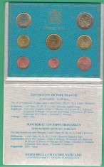 2019 Vatican set 8 monede euro - efigia statului Vatican, BU foto