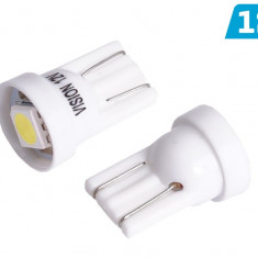 Bec Vision W5w (t10) 12v, 1x Led Smd 5050, Alb, 1 Buc 58290