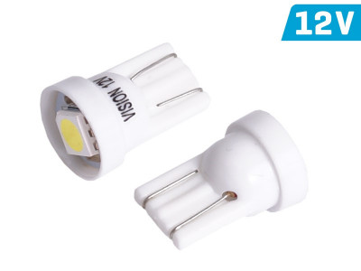 Bec Vision W5w (t10) 12v 1x 5050 Smd Led, Alb, 2 Buc 58289 foto