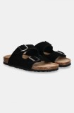 Answear Lab slapi de piele femei, culoarea negru
