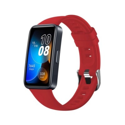 Curea pentru Huawei Band 8 / 9 - Fixed Silicone Strap - Red foto