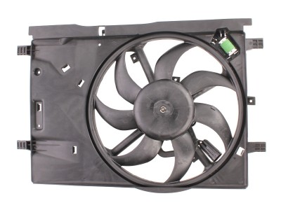 GMV radiator electroventilator Fiat Punto EVO, 2005-2012, motor 1.4 Multiair, benzina, cu AC, 260W; 390 mm; 2 pini foto
