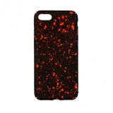 Husa Silicon Splash iPhone 7 (4.7 inch) Negru/Orange