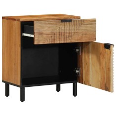 vidaXL Dulap de noapte Maro 50 x 33 x 60 cm lemn masiv de acacia 4017764