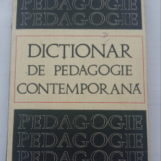 (C485) DICTIONAR DE PEDAGOGIE CONTEMPORANA
