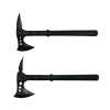 Set 2 Topoare IdeallStore, 39cm, Negru, Otel 440C, Teaca Inclusa, Vanatoare/Gradinarit