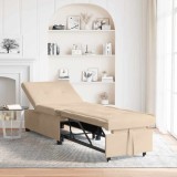 Canapea Extensibilă 3 &icirc;n 1 din Material Crem de la