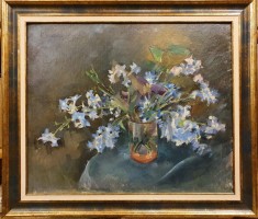 TABLOU, RICHARD MAYOL &amp;quot; NATURA STATICA CU FLORI &amp;quot;, U/C, 1937 foto