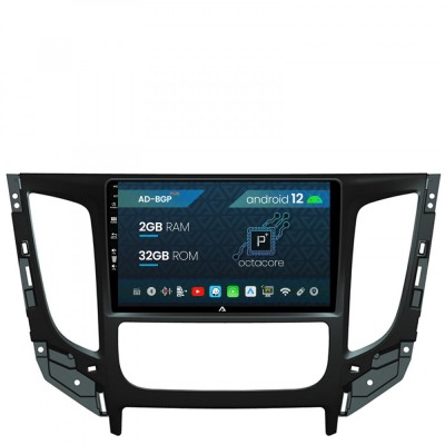 Navigatie Mitsubishi L200 (2014-2020), Android 12, P-Octacore 2GB RAM + 32GB ROM, 9 Inch - AD-BGP9002+AD-BGRKIT274 foto