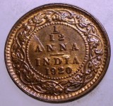 J.005 INDIA COLONIE BRITANICA GEORGE V 1/12 ANNA 1 PIE 1920