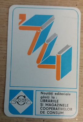 C9 7 - 1974 - Calendare de buzunar - reclama carti foto