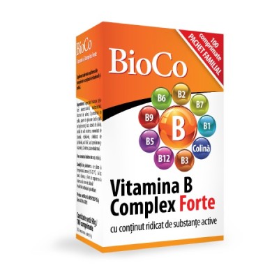 Vitamina B complex Forte x 100 comprimate / Bioco foto