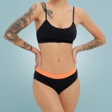 Weekiss Brazilian Periodenunterw&auml;sche, Menstruationsunterw&auml;sche, Periodenslip, Gr&ouml;&szlig;e: XS (34); Mengen-Rabatte: ohne; Farbe Weekiss: Schwarz