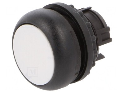 Comutator Alb 22mm cu Buton Apăsare foto