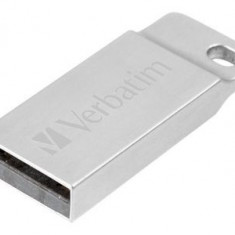 Memorie USB Verbatim Metal Executive, 16GB, USB 2.0, Argintiu