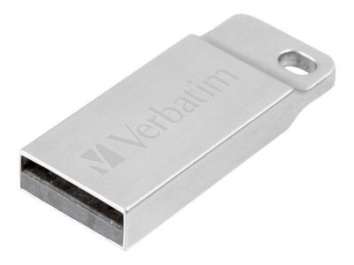 Memorie USB Verbatim Metal Executive, 64GB, USB 2.0, Argintiu foto