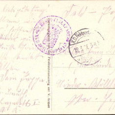 HST CP55 Carte poștală germană 1916 ștampilă Feldpost și de Corp de Armată