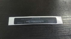 Eticheta spate Sony PS4 Controller CUH-ZCT1E Wireless Controller 5V 800mA - sticker spate Dualshock 4