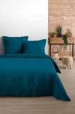 Cearsaf De Pilota Eden Pat Dublu 240x220cm, Culoare Verde Petrol, 100% Bumbac Oeko Tex