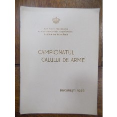 Campionatul calului de arme, Bucuresti 1925