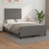 vidaXL Cadru de pat fără saltea gri 120x190 cm piele artificială 3270552
