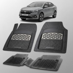 Covorașe Dacia Logan XX Compatibile | Silver Edition &ndash; TeamCar&reg;