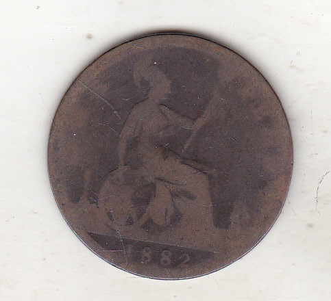bnk mnd Marea Britanie Anglia 1 penny 1882