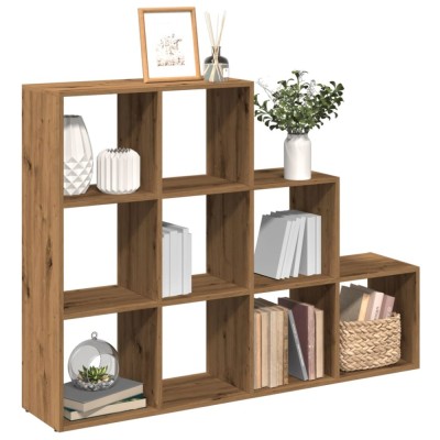 vidaXL Bibliotecă/separator 3 niveluri stejar 137,5x29x103,5 cm lemn 857984 foto