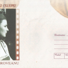 Romania, Actori romani celebri, Ilinca Tomoroveanu, intreg postal necirculat