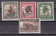 Ruanda Urundi 1944 vederi fauna MI 101-104 MNH w61 foto