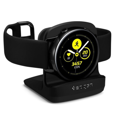 Suport De Incarcare Pentru Samsung Galaxy Watch Active 1/2 (Negru) Spigen S351 foto