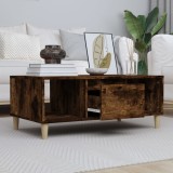 Cumpara ieftin Măsuță de cafea, stejar fumuriu, 90x50x36,5 cm, lemn prelucrat