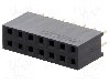 Conector 14 pini, seria {{Serie conector}}, pas pini 2,54mm, CONNFLY - DS1023-2*7S21