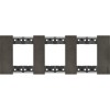 Rama ornament 3P metal Living Now space KA4802M3NG, Bticino