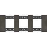 Rama ornament 3P metal Living Now space KA4802M3NG, Bticino