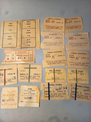 Lot bilete cinema foto