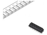 Micro-MaTch Soclu Mamă 12-Pin SMT 2x6 PCB, TE Connectivity
