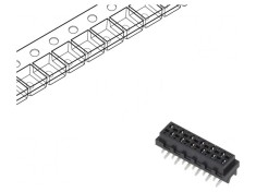 Micro-MaTch Soclu Mamă 12-Pin SMT 2x6 PCB