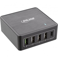 Incarcator priza 4 x USB A + USB-C 60W PD+QC 3.0, InLine IL31515I*