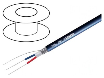 Cablu DMX 2x0,75mm&amp;sup2; OFC Cositorit 110&amp;Omega; -15&amp;divide;70&amp;deg;C foto