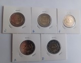 Germania 2025: Set 5 Monede 2 Euro Comemorative Unitate (ADFGJ) UNC - Editie Limitata! NeCirculate