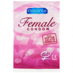 Prezervative Pasante Female, fara latex, pentru femei, 1 bucata foto