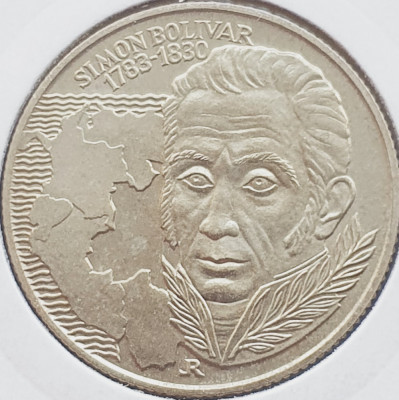 2810 Ungaria 100 Forint 1983 Simon Bolivar km 632 foto