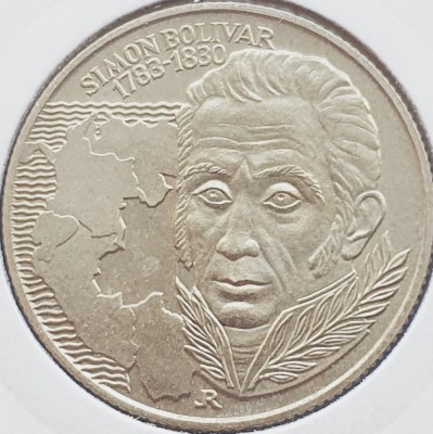 2810 Ungaria 100 Forint 1983 Simon Bolivar km 632 foto